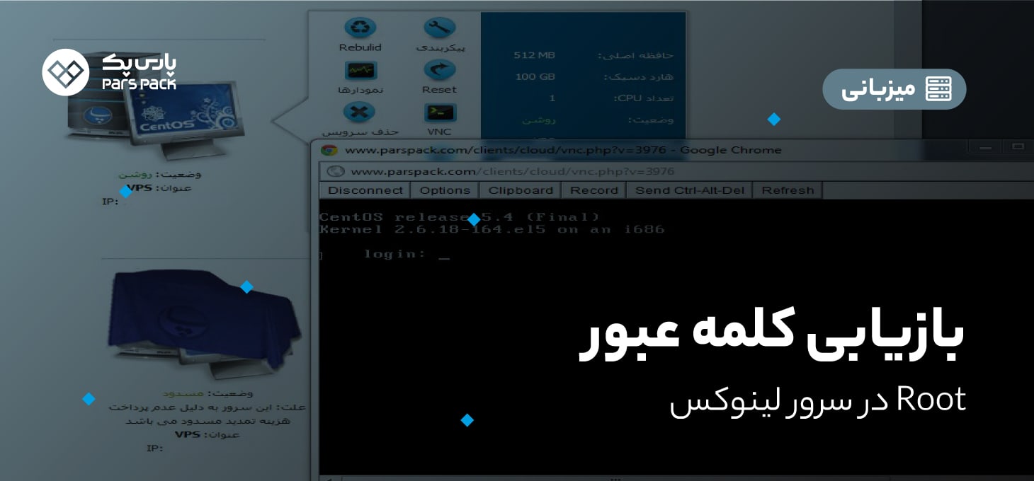 rootpassword-recovery بازگردانی پسورد root در centos