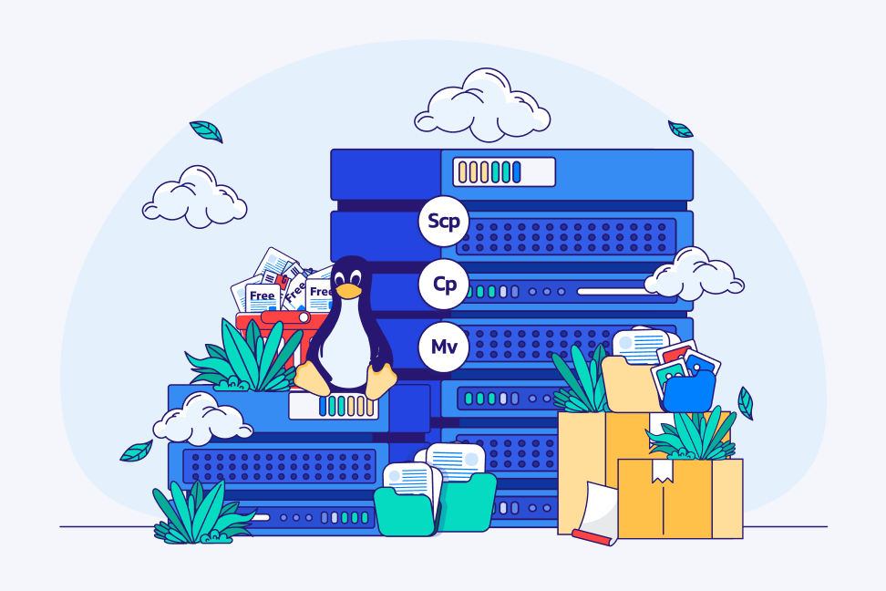 دستور انتقال فایل در لینوکس