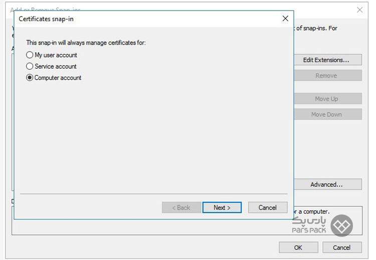  نحوه نصب certificate روی ویندوز سرور