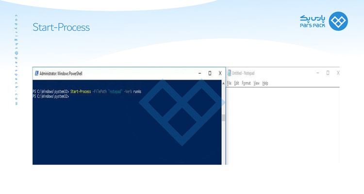دستور Start-Process