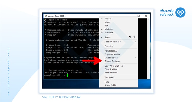 PuTTY Reconfiguration