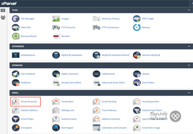 راهنمای ساخت ایمیل سازمانی در سی پنل