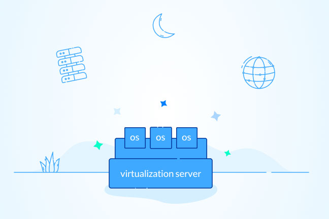 اینفوگرافیک مجازی سازی سرور چیست؟