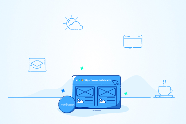 Mail Tester ارسال ایمیل تست به mail-tester