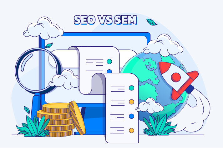 مقایسه SEO و SEM