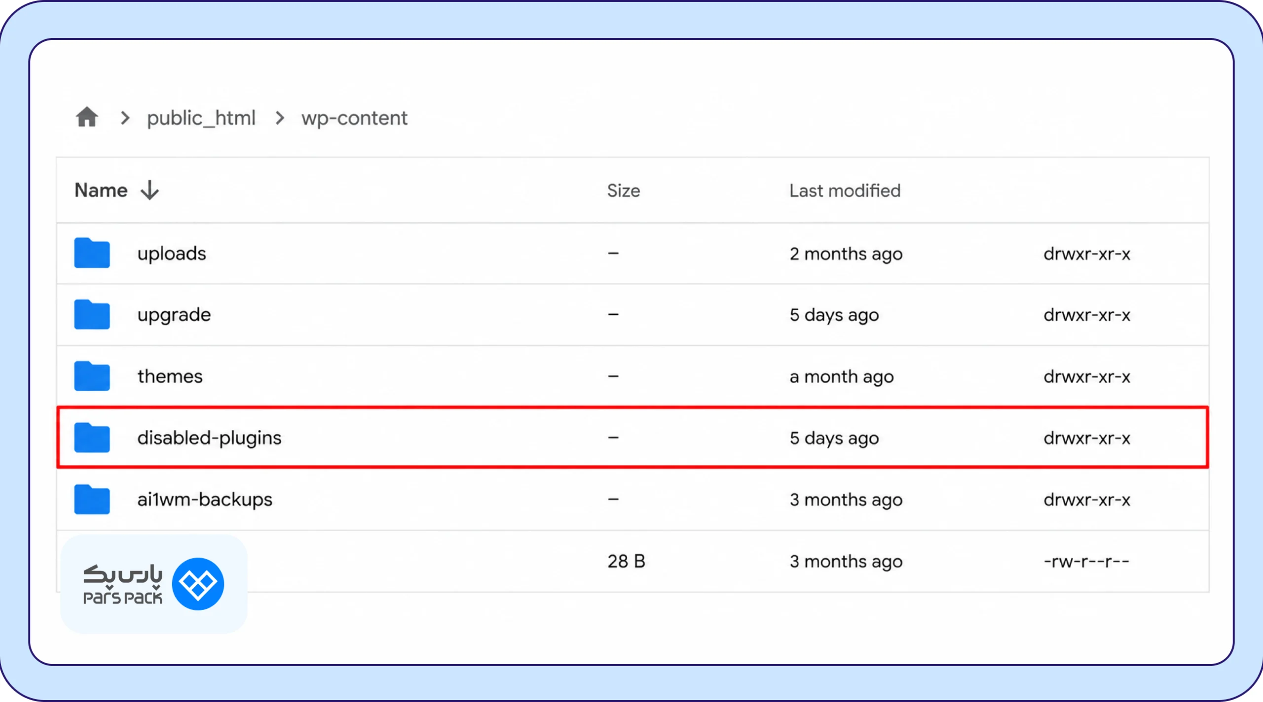 گزینه plugins-disabled گزینه plugins-disabled