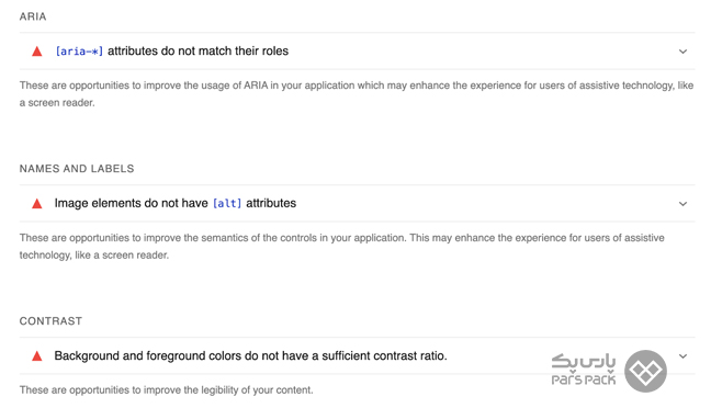 ارائه راهنمایی‌ها و پیشنهادات برای بهبود تجربه دسترسی‌پذیری در گوگل لایت هاوس