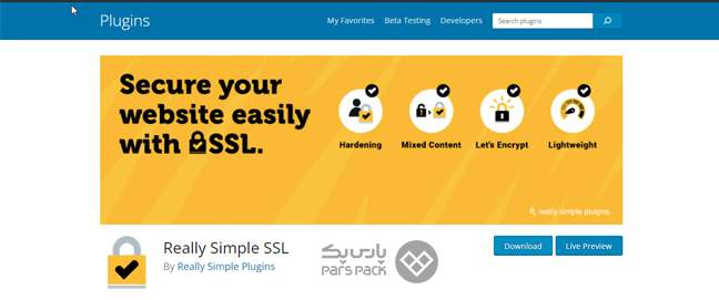 دانلود افزونه Really Simple SSL از مخزن وردپرس