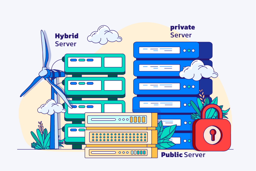 انواع cloud server انواع سرور ابری