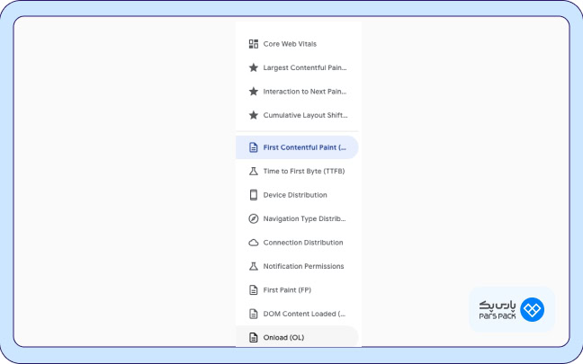 گزارش‌ فاکتورهای دیگر Core Web Vitals