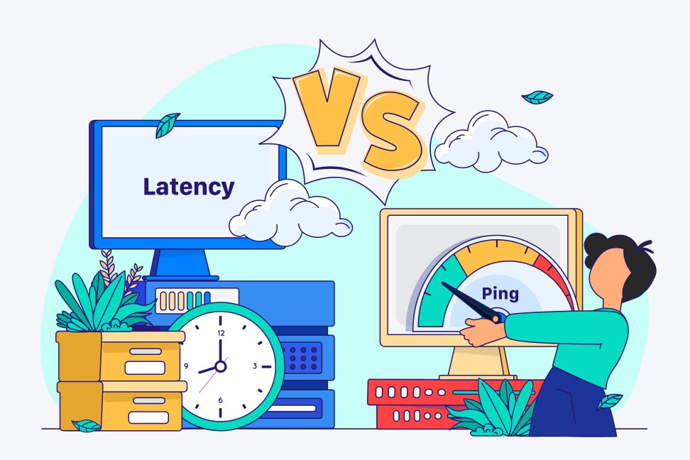مقایسه Latency و Ping
