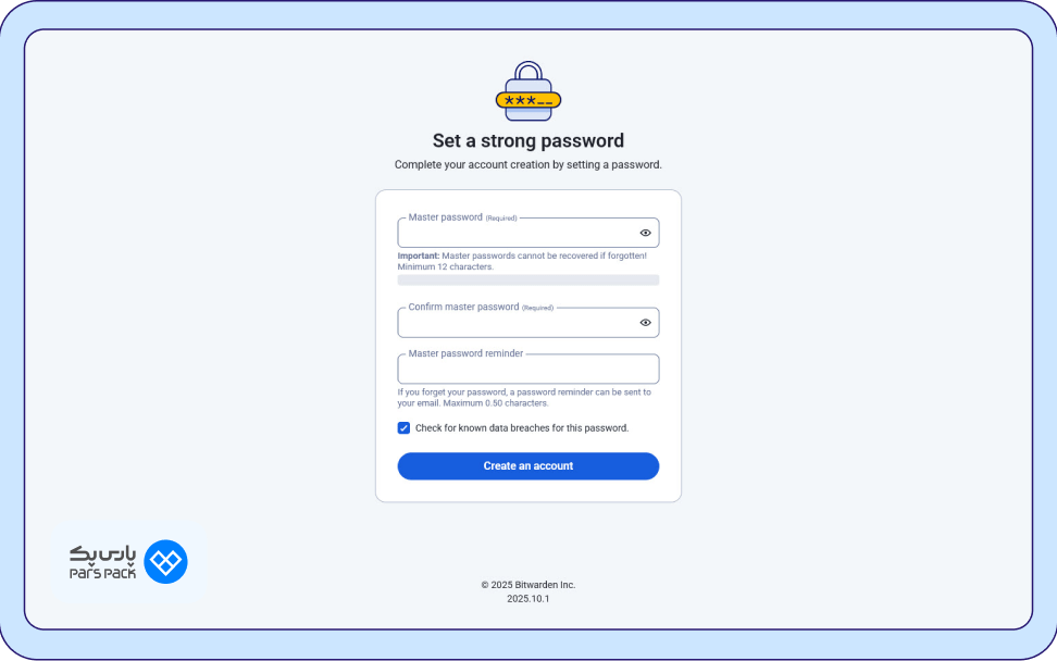 انتخاب رمز عبور قدرتمند