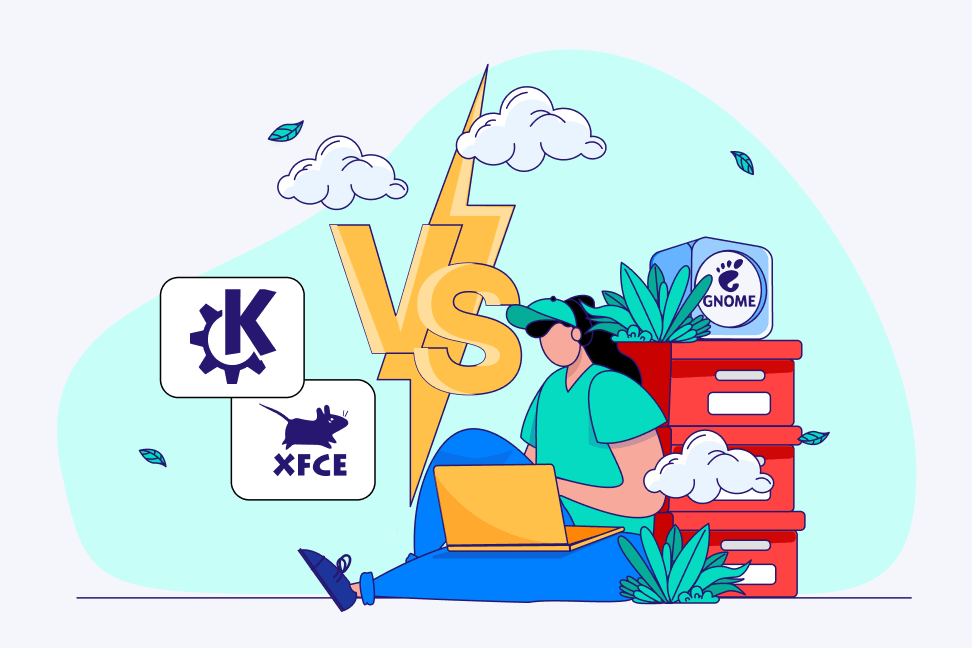 تفاوت گنوم با سایر محیط‌های دسکتاپ مثل KDE و XFCE