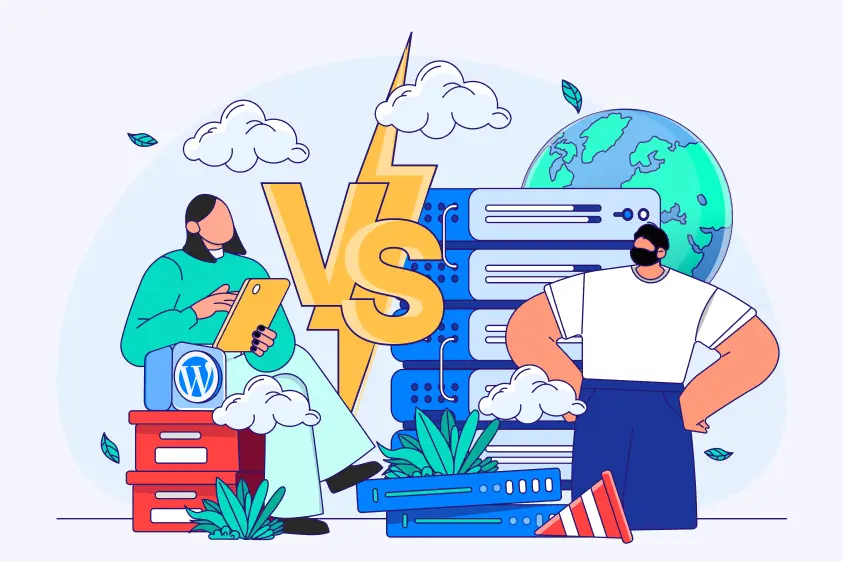 بررسی فرق‌های هاست وردپرس و اشتراکی
