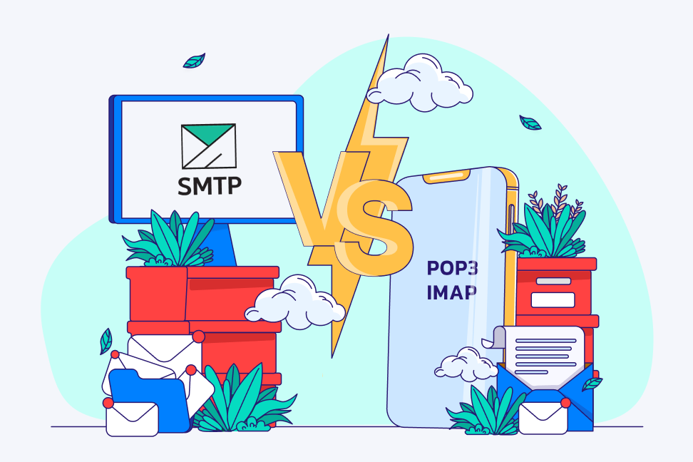 مقایسه SMTP تفاوت SMTP با سایر پروتکلها