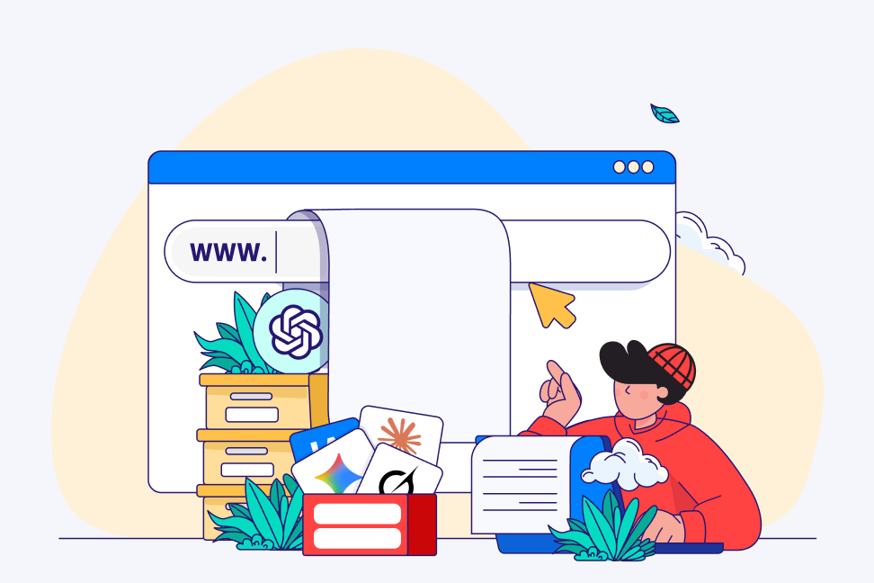بهترین ابزارهای AI برای انتخاب نام دامنه