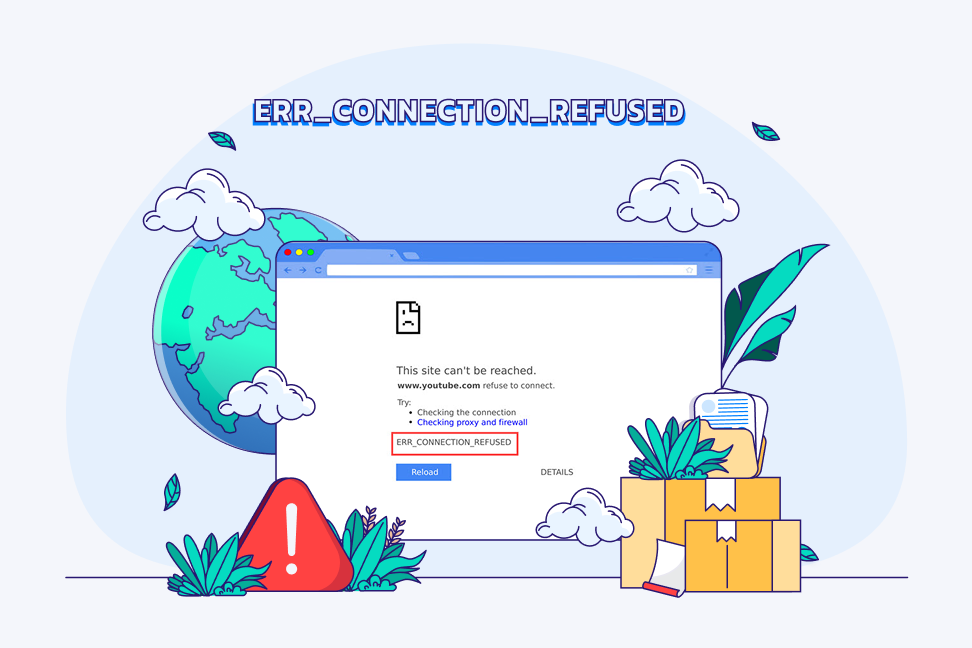 حل مشکل err_connection_refused