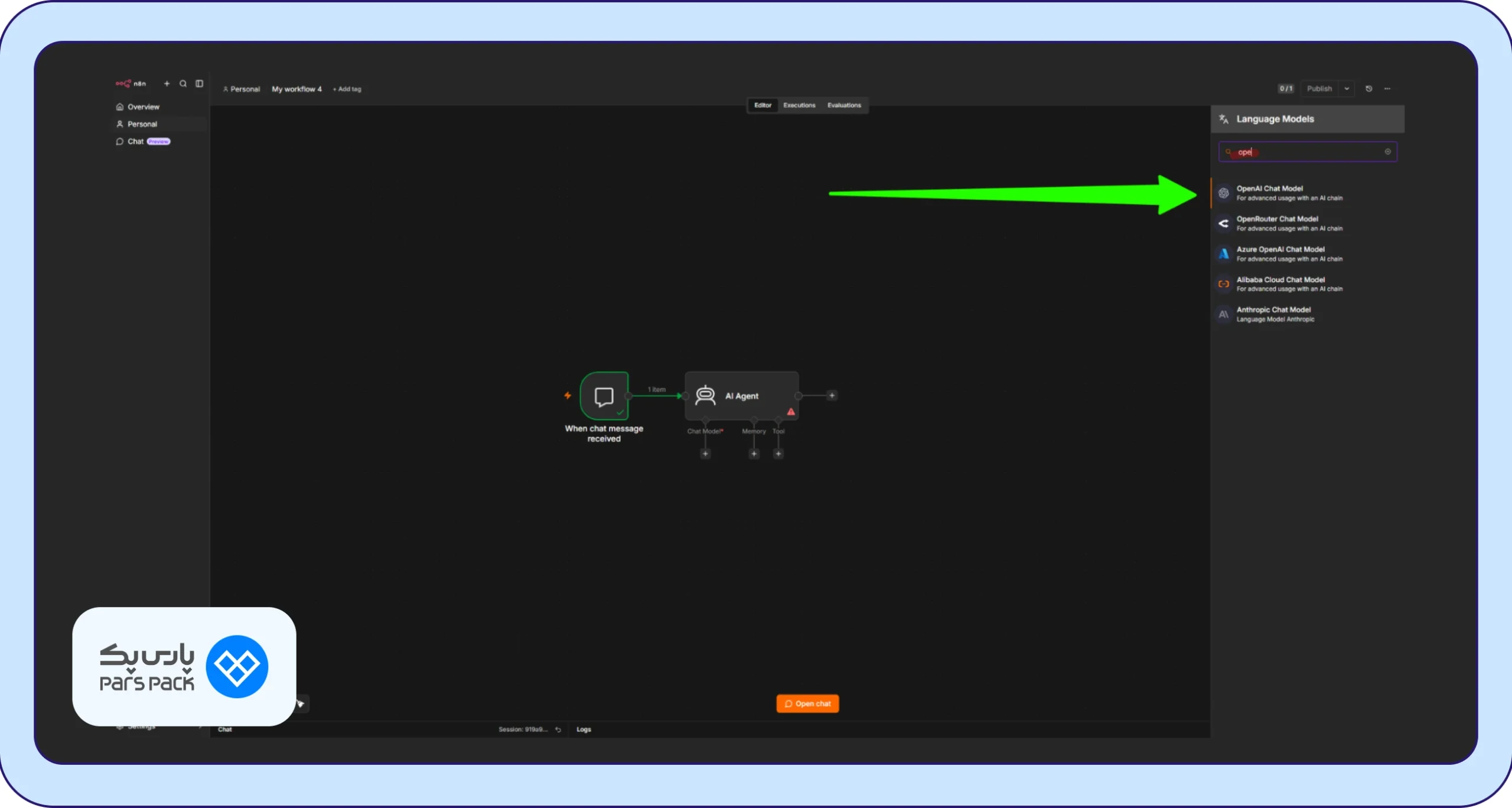 مدل OpenAI Chat Model مدل OpenAI Chat Model