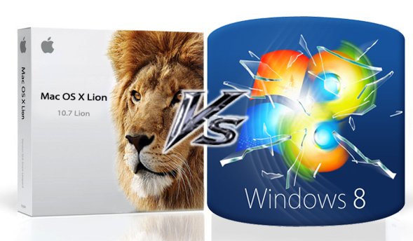 Mac-OS-X-Lion-vs-Windows-8 اپل باز هم برای ماکروسافت چالش ایجاد کرد!