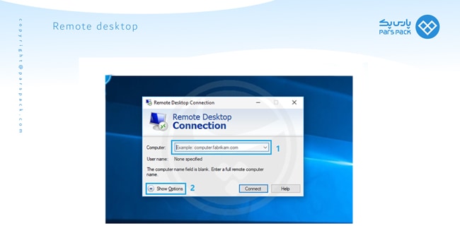 انتقال فایل از Remote Desktop