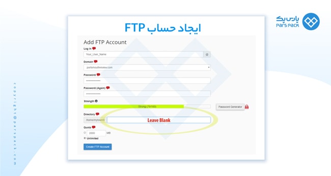 Learn how to create an FTP account 