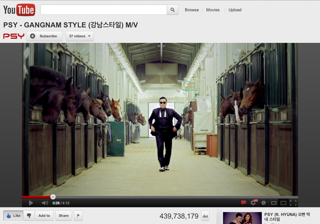 youtube_gangnam_style تاریخچه یوتیوب ؛ هر دقیقه ۷۲ ساعت فیلم بر روی یوتیوب آپلود می شود!