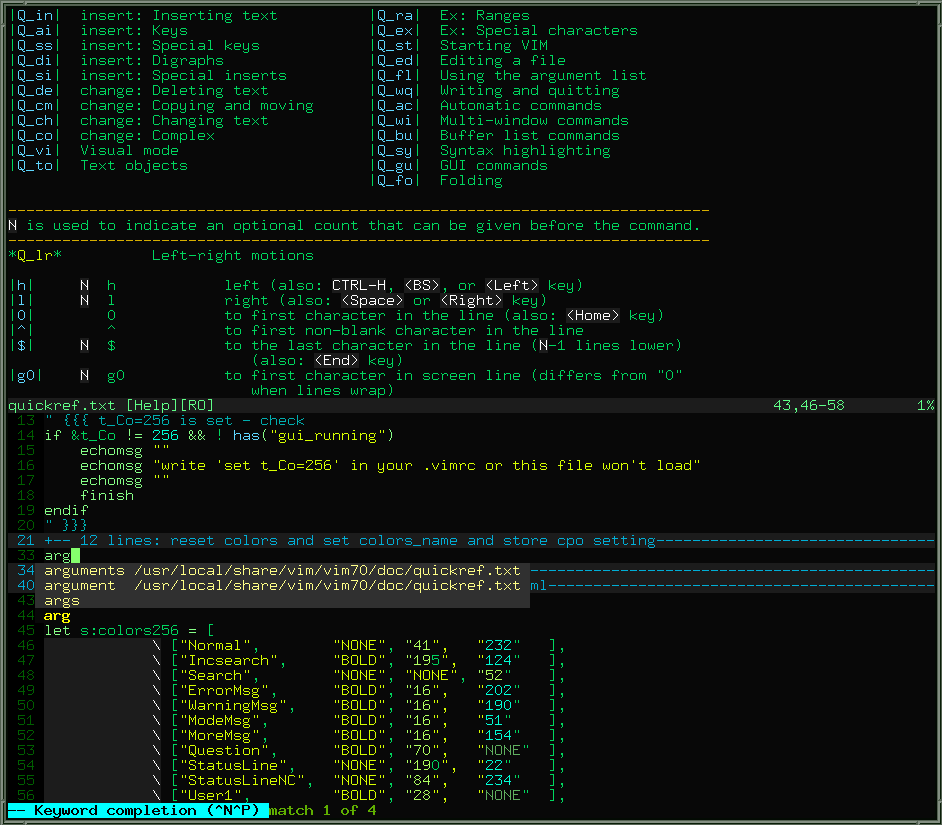 calmar256-dark.vim آموزش نصب ویرایشگر Vim در لینوکس و دستورات پرکاربرد آن