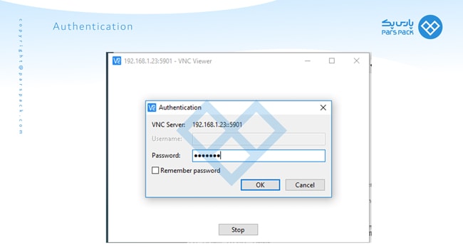 ورود به vnc viewer در لینوکس centos 7