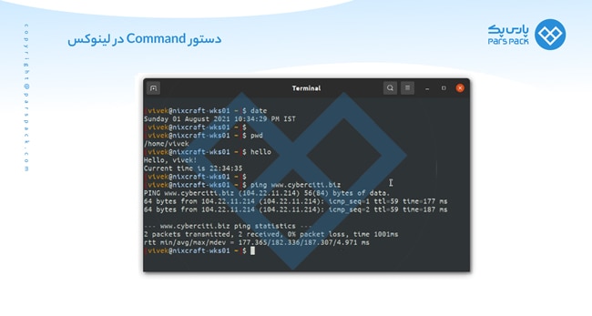 Linux terminal commands
